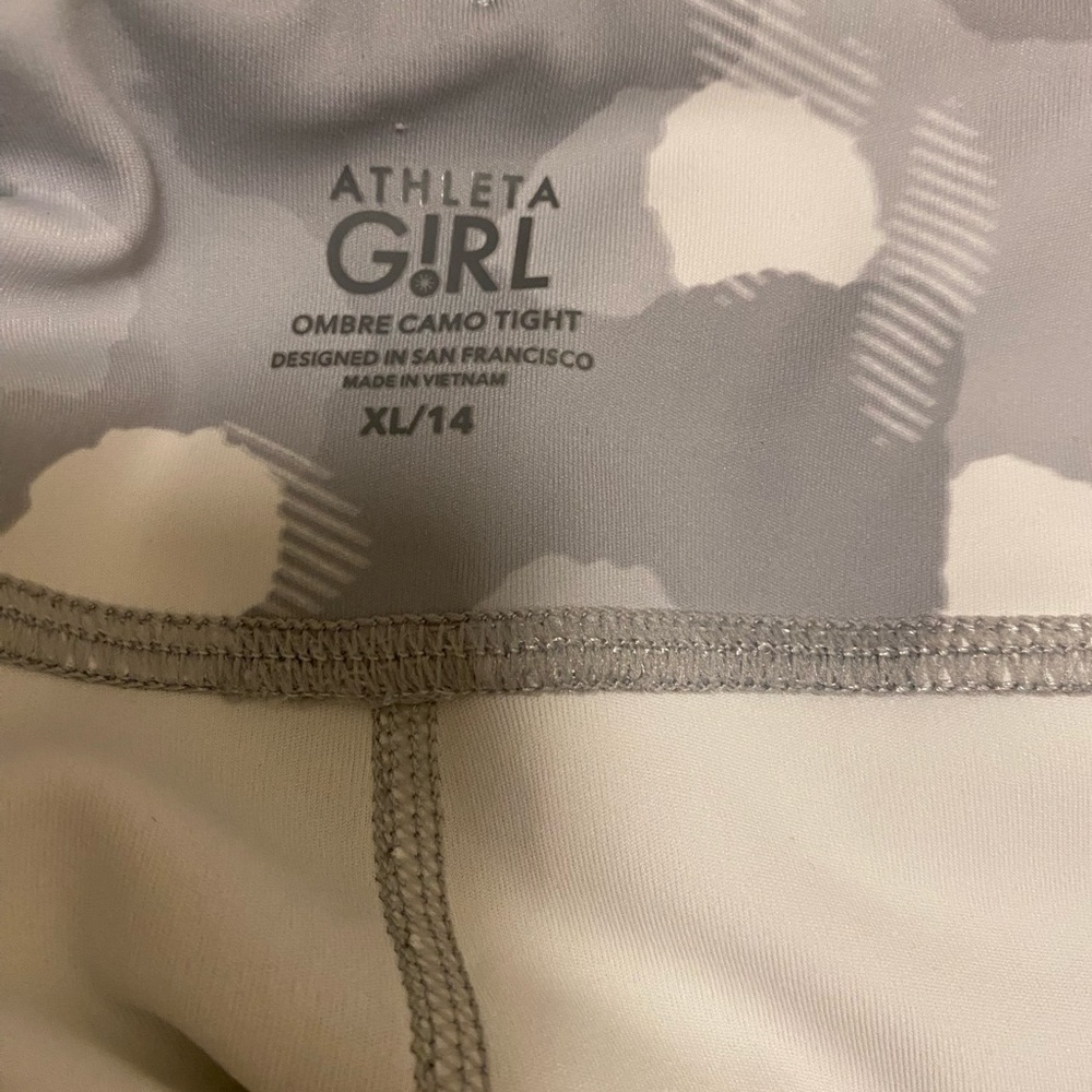 Athleta Girl Ombre Camo Tight Leggings Size XL - Picture 4 of 10